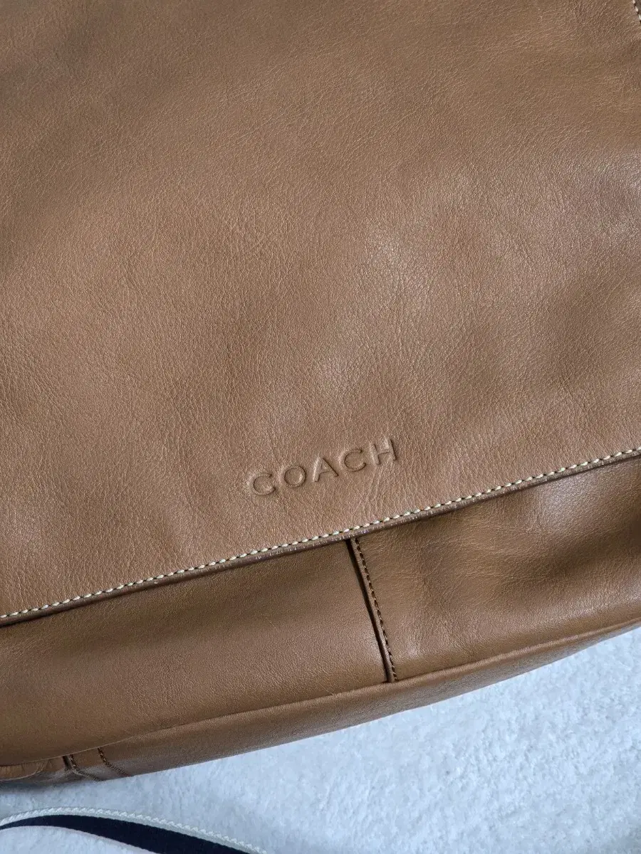 코치 Coach 설리번 브라운 가죽 남자 크로스백